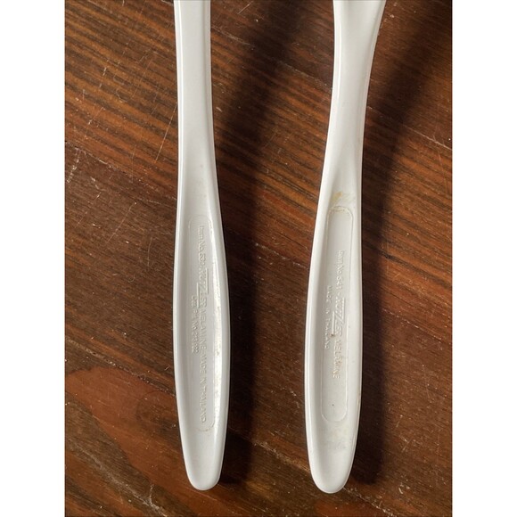 Vintage Melamine HutZler Rosti Design Made Thailand Serving Fork Spatula White - Picture 6 of 7
